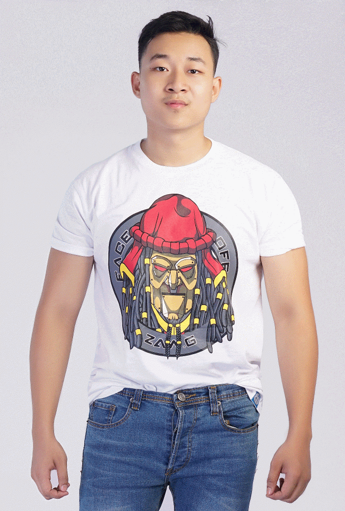 Zaw Gyi Design Printed T-shirt(White)